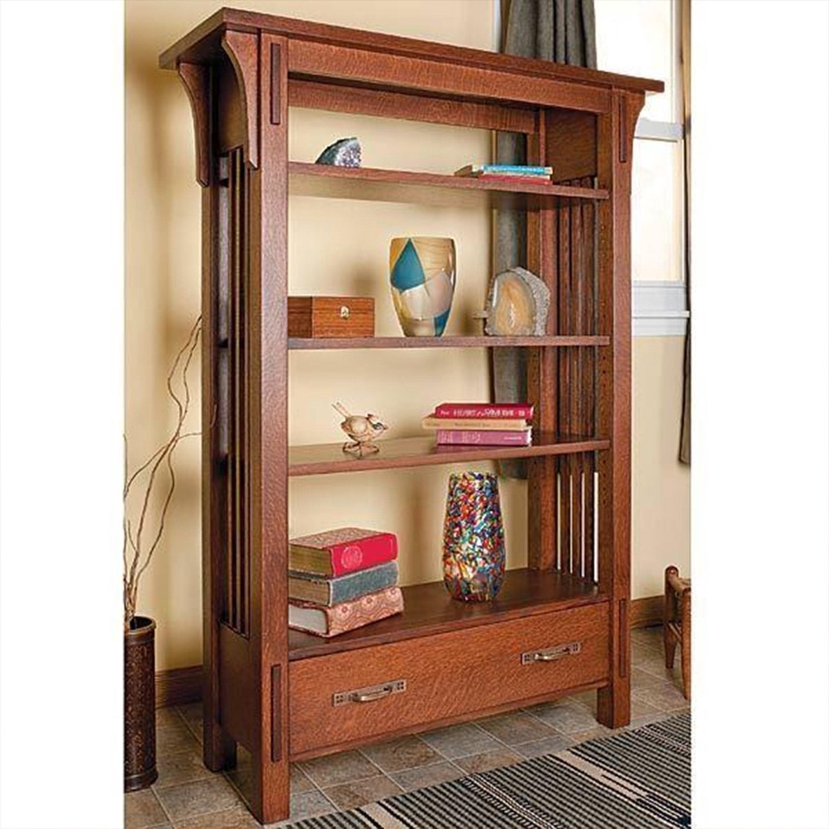 Arts & Crafts Bookcase - Paper Plan