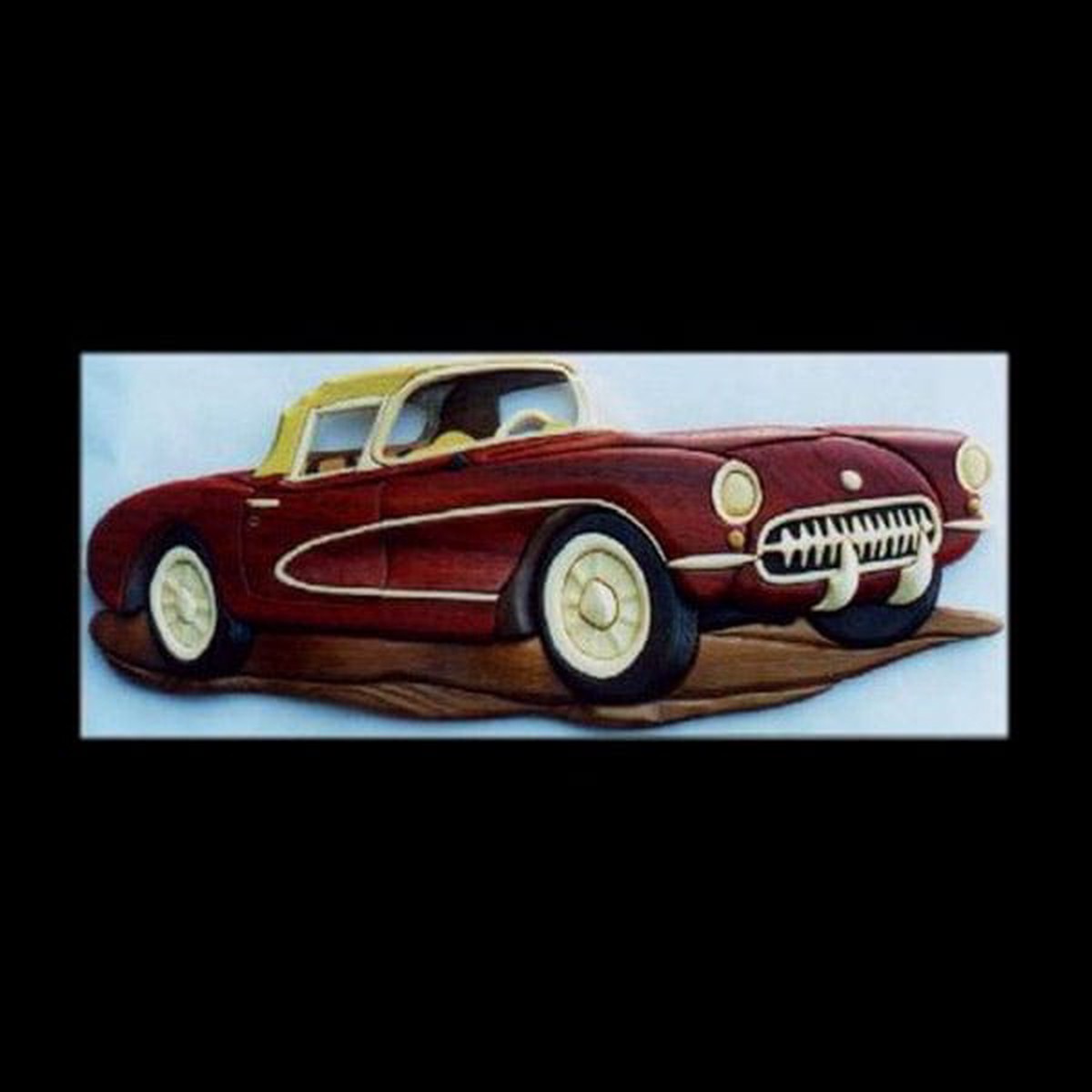'56 Corvette Intarsia Pattern